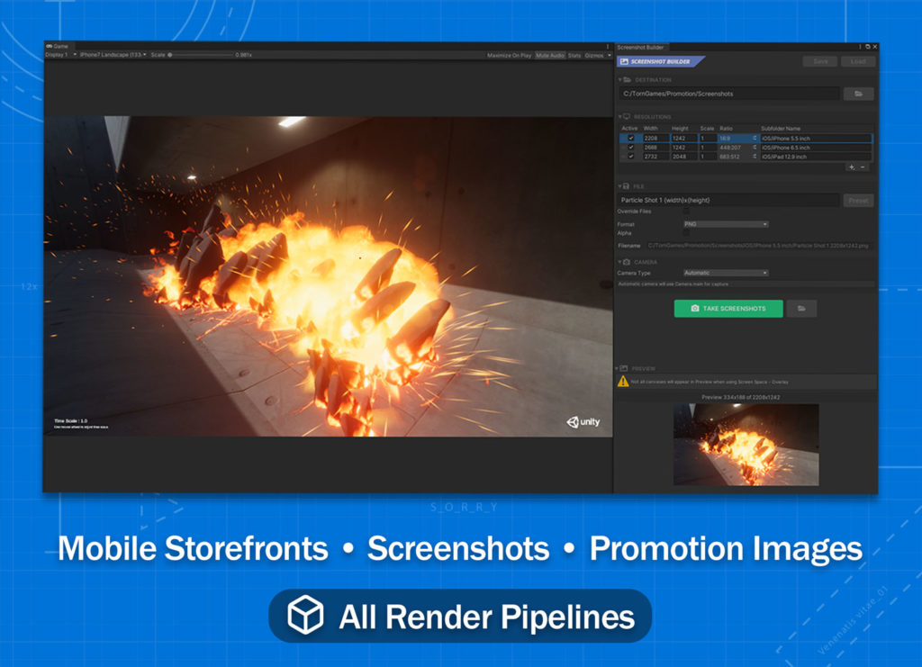 Screenshot Builder Unity Asset